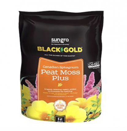 SunGro Black Gold® Peat Moss Plus 8 Qt