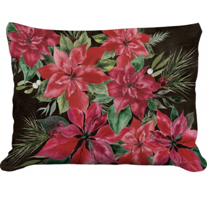 Poinsettia Pillow 19"x24"