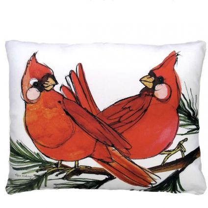 Cardinal Pair Pillow 19"x24"