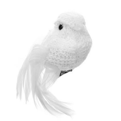 Cable Knit White Bird 