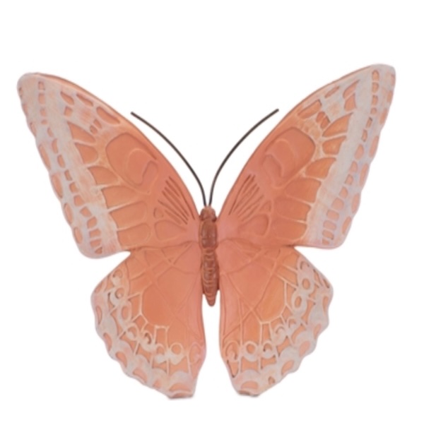 Orange Butterfly 7"L X 5"H