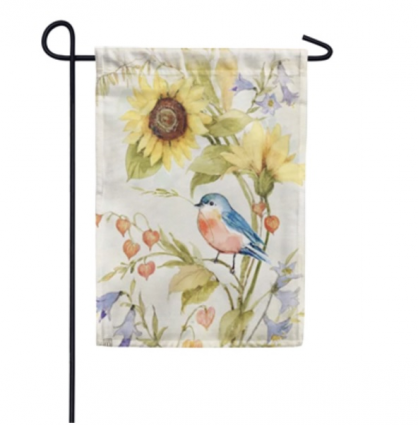 Bee Spring Bluebird Mini Flag