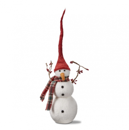 Large Snowman with Branch Arms 16"H
