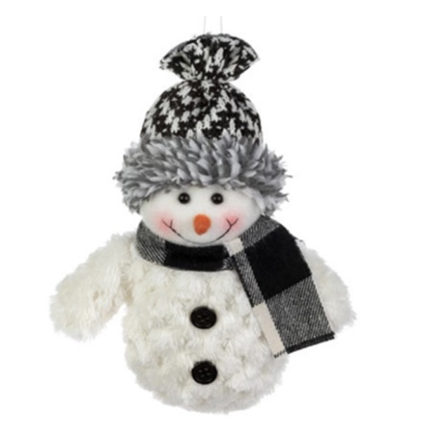  Plush Snowman Ornament