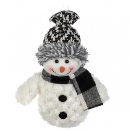  Plush Snowman Ornament