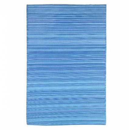 Reversible Blue Stripe Rug 3' x 5'