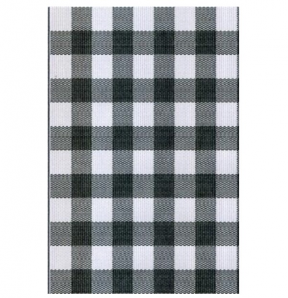 Buffalo Plaid Black & White 5'X8'