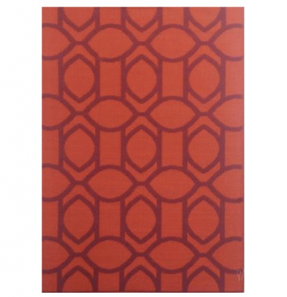 Citrus Red & Orange Mat 5' x 8'