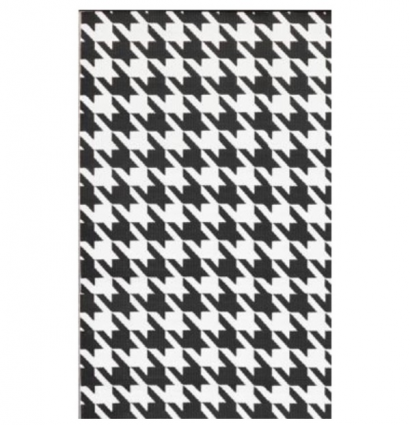 Houndstooth Black & White Mat 4'X6'