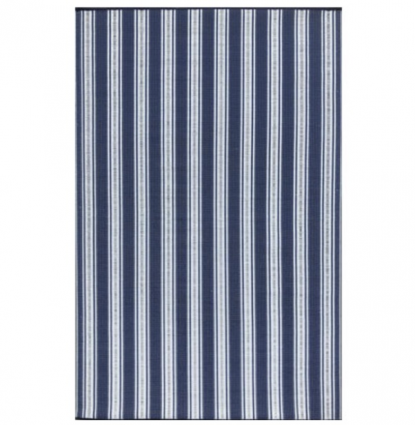 Vertical Stripe Blue Mat  4'X6'