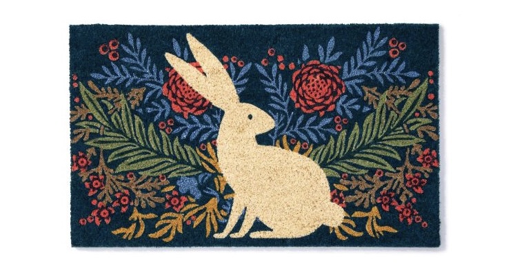 Bunny Blooms Doormat 17X28