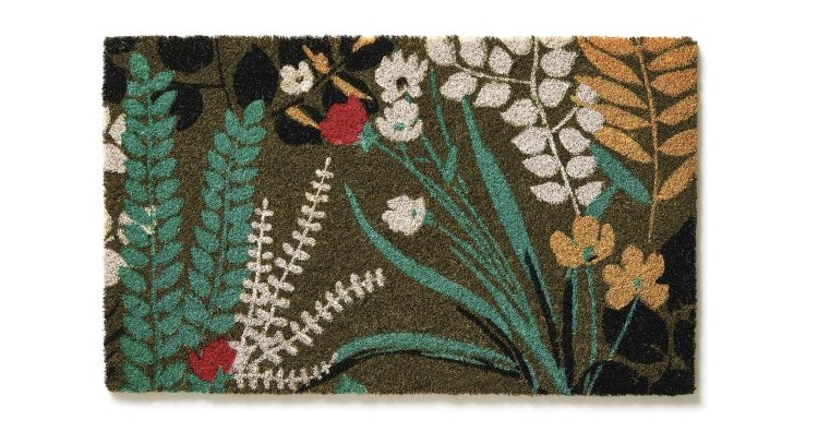 Bold Floral Doormat 18X30