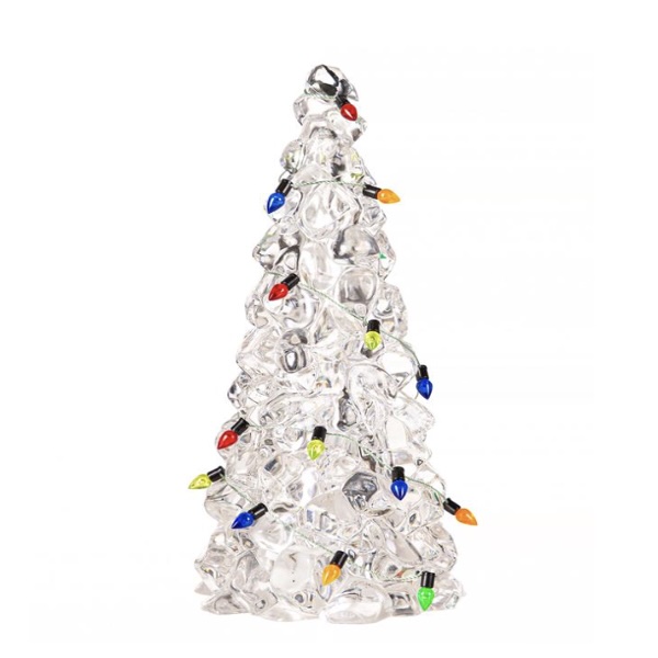 Christmas Vacation LED Acrylic Tree with String Lights 9.75"H