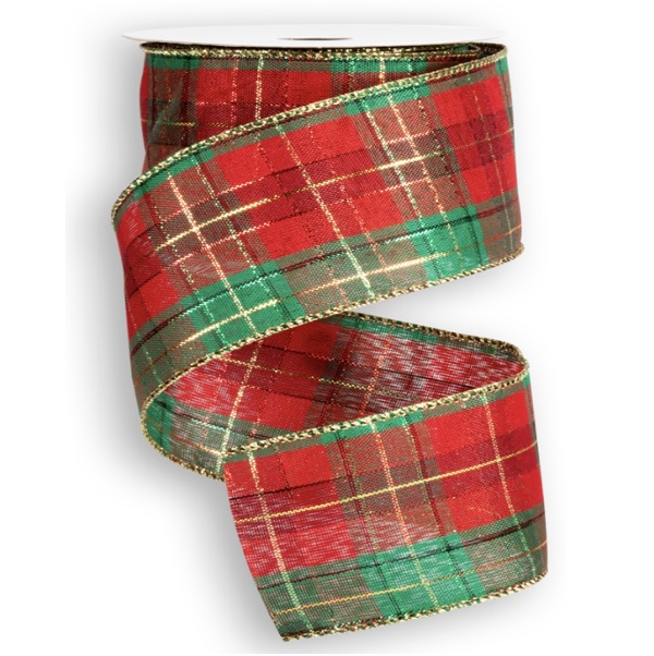 Luca Plaid Wired Ribbon