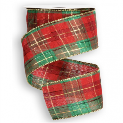 Luca Plaid Wired Ribbon