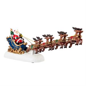 Traditional Santa LED Table Decor Santa Sleigh