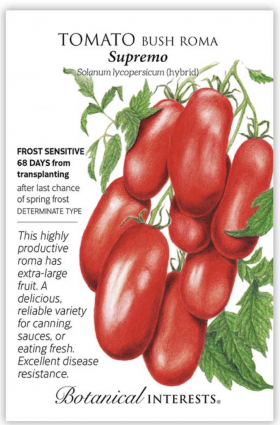 Supremo Bush Roma Tomato Seeds