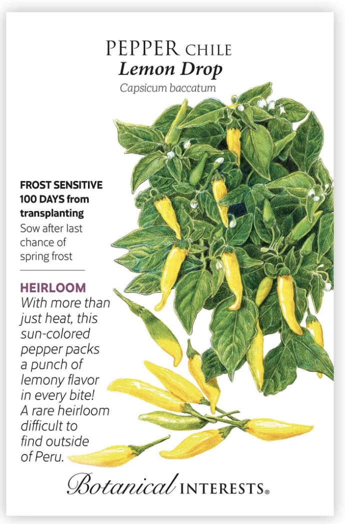 Lemon Drop Chile Pepper Seeds 