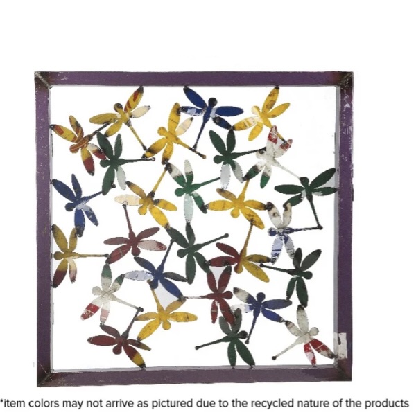 Dragonfly Framed Wall Panel