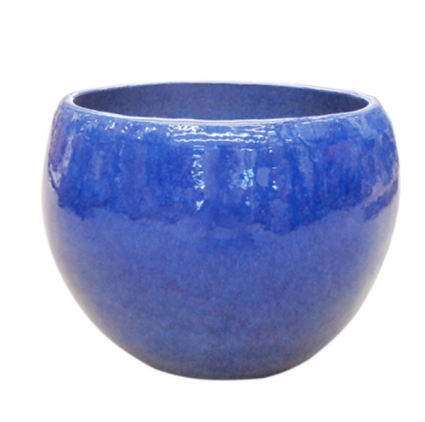 Ball Planter in Blue 16" 