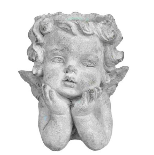 Cherub Cement Planter 8"