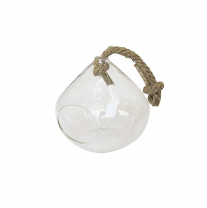 Hanging Glass Bulb Terrarium 5" 