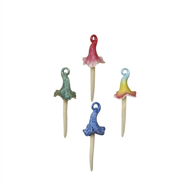 Mushroom Plant Picks  9.5" (Sold Separately)