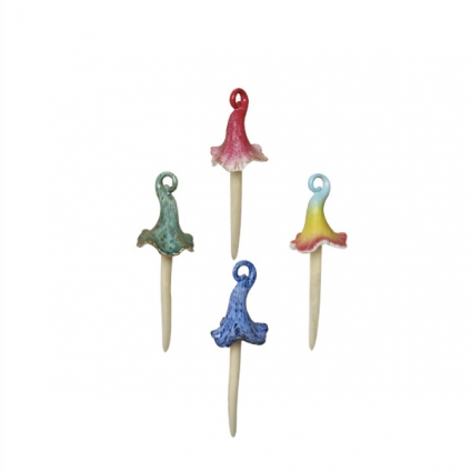 Mushroom Plant Picks  9.5" (Sold Separately)