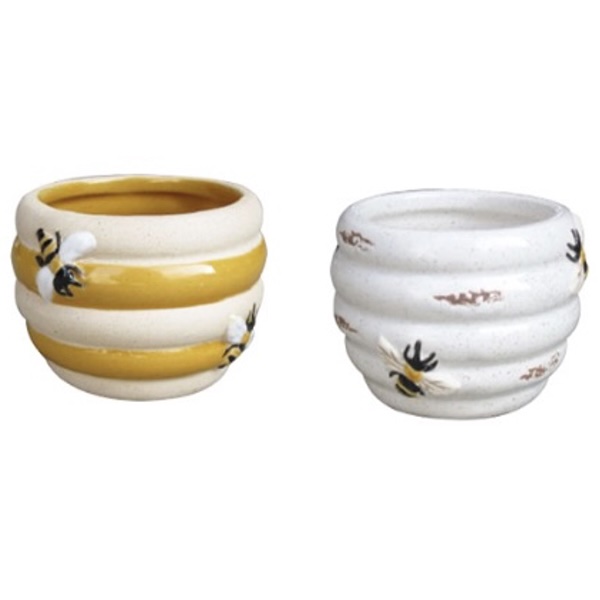 Bee Hive Planters (Sold Separately) 3" X 2"H 