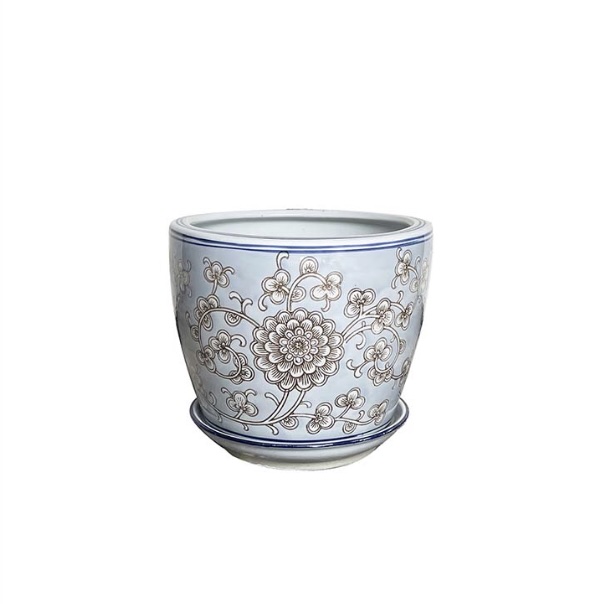 Peony Porcelain Planter 6" 