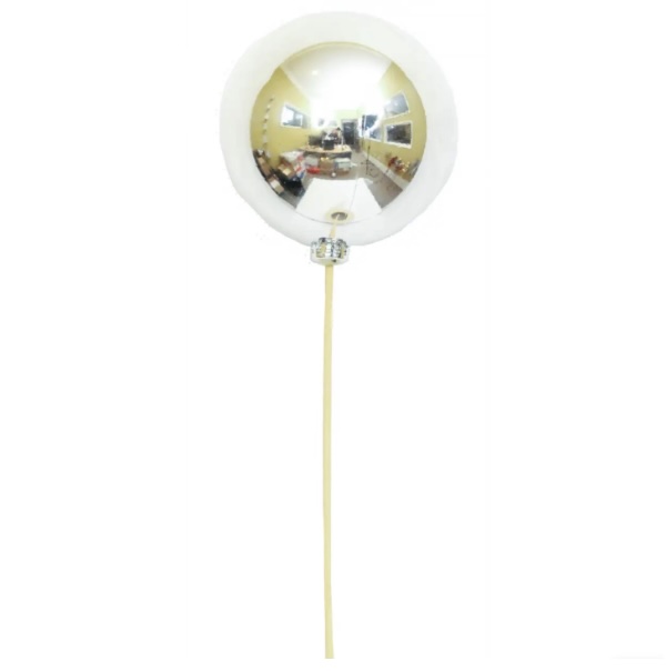 Silver Glossy Ornament Stem