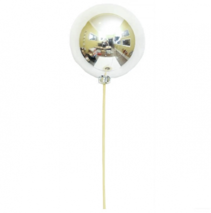 Silver Glossy Ornament Stem