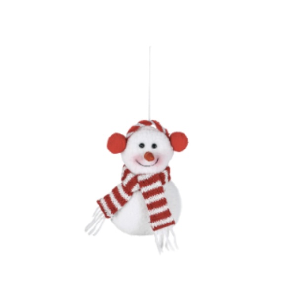 Snowman with Earmuffs Ornament 