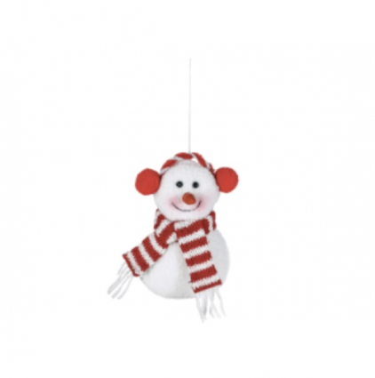 Snowman with Earmuffs Ornament 