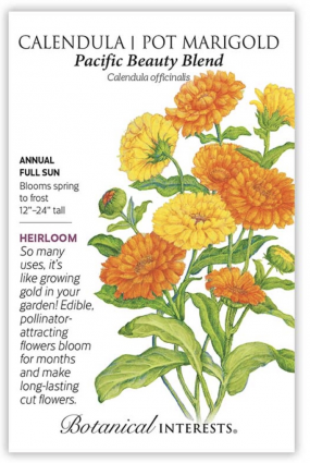 Pacific Beauty Blend Calendula (Pot Marigold) Seeds