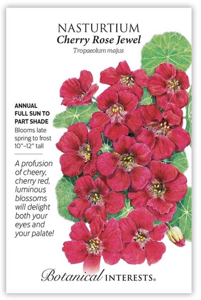 Cherry Rose Jewel Nasturtium Seeds