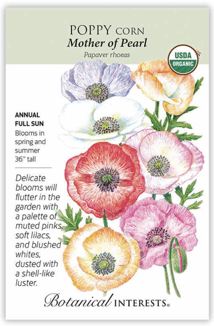 Organic Mother of Pearl Poppy Seeds