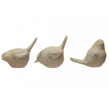 Stoneware Bird with Glaze (Sold Seperately)