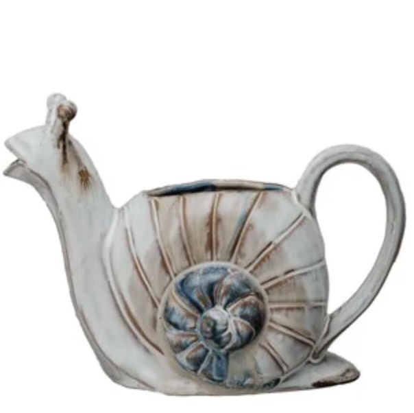 Stoneware Snail Watering Can 24oz