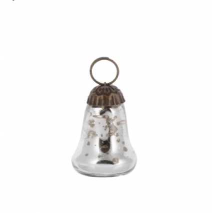 Antique Mercury Silver Bell Ornament 