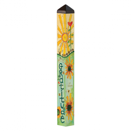 Live With Gratitude Art Pole 40"