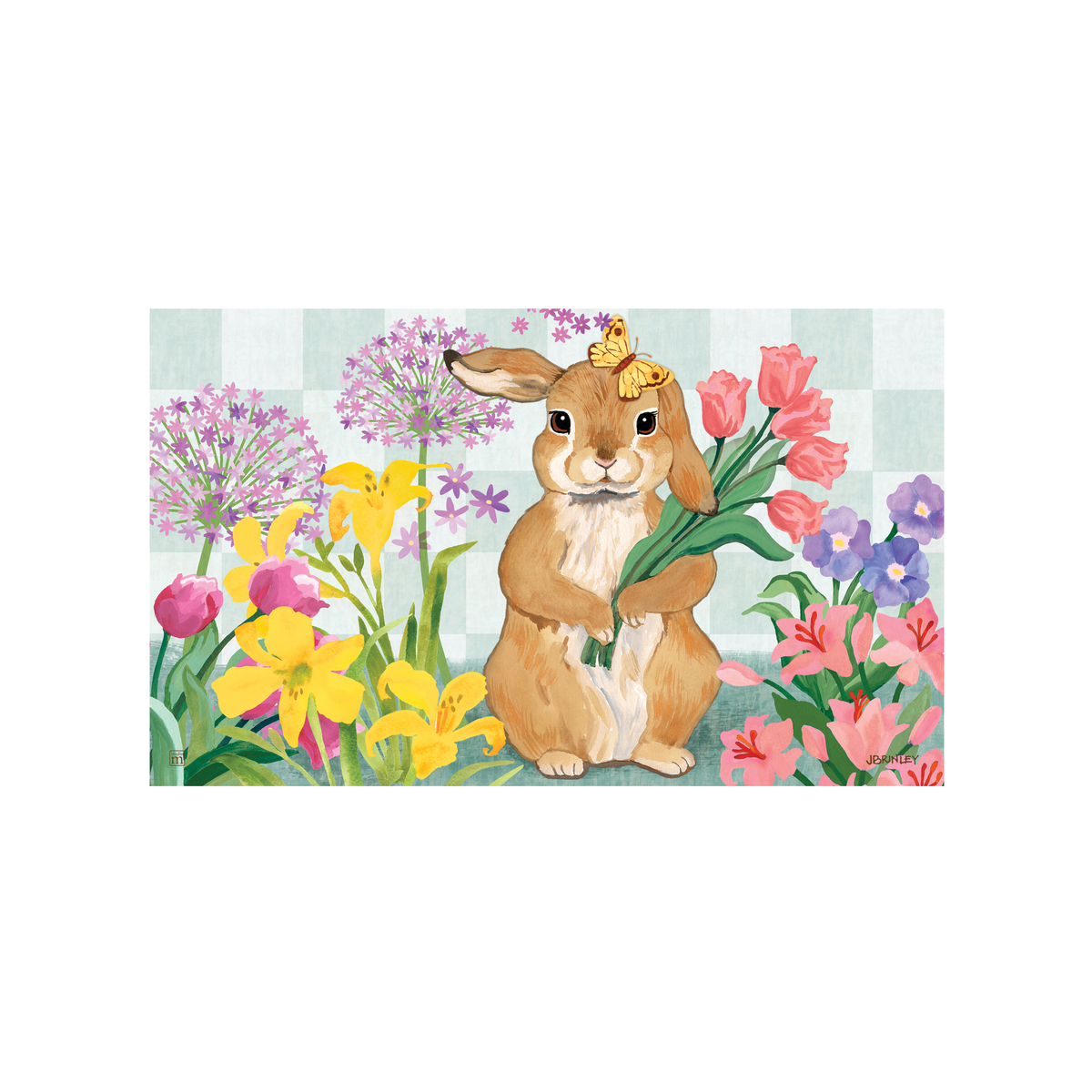 Bunny Bouquet Doormat