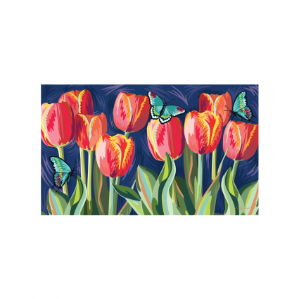 Tulips Doormat