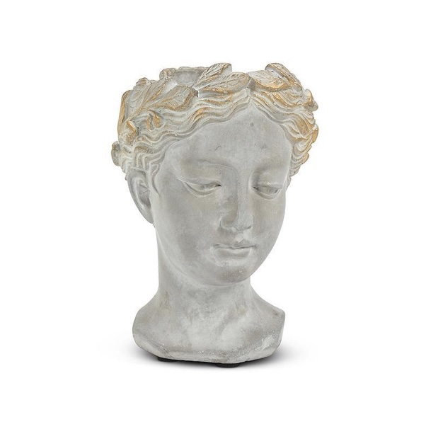 XS Woman Head Planter 6.5"H