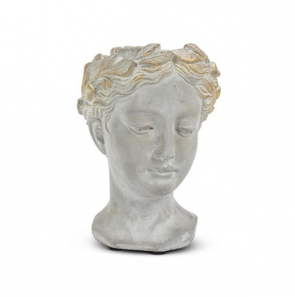 XS Woman Head Planter 6.5"H