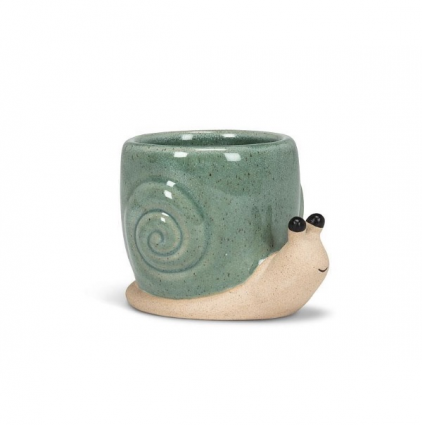 Mini Snail Planter 2.5"H