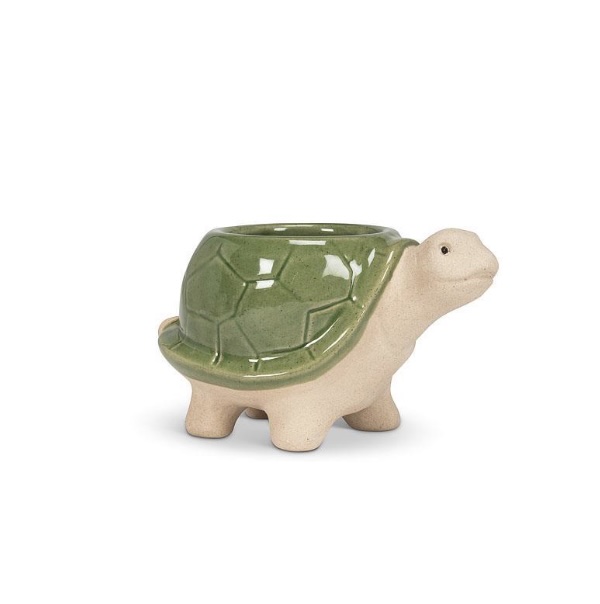 Small Green Turtle Planter 3.5"H