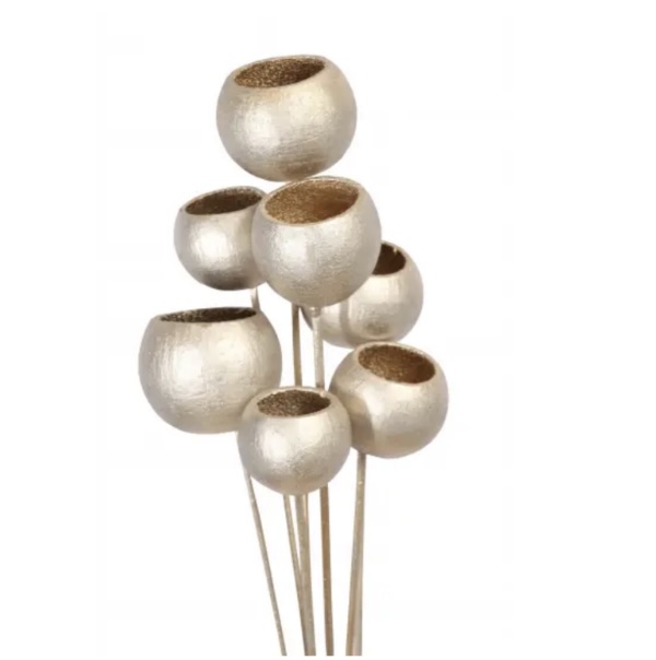 Champagne Metallic Bell Cups