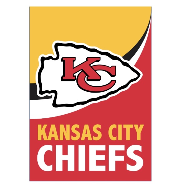 Kansas City Chiefs Mini Burlap Flag