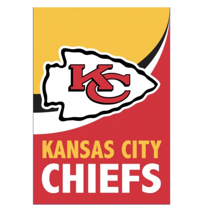 Kansas City Chiefs Mini Burlap Flag
